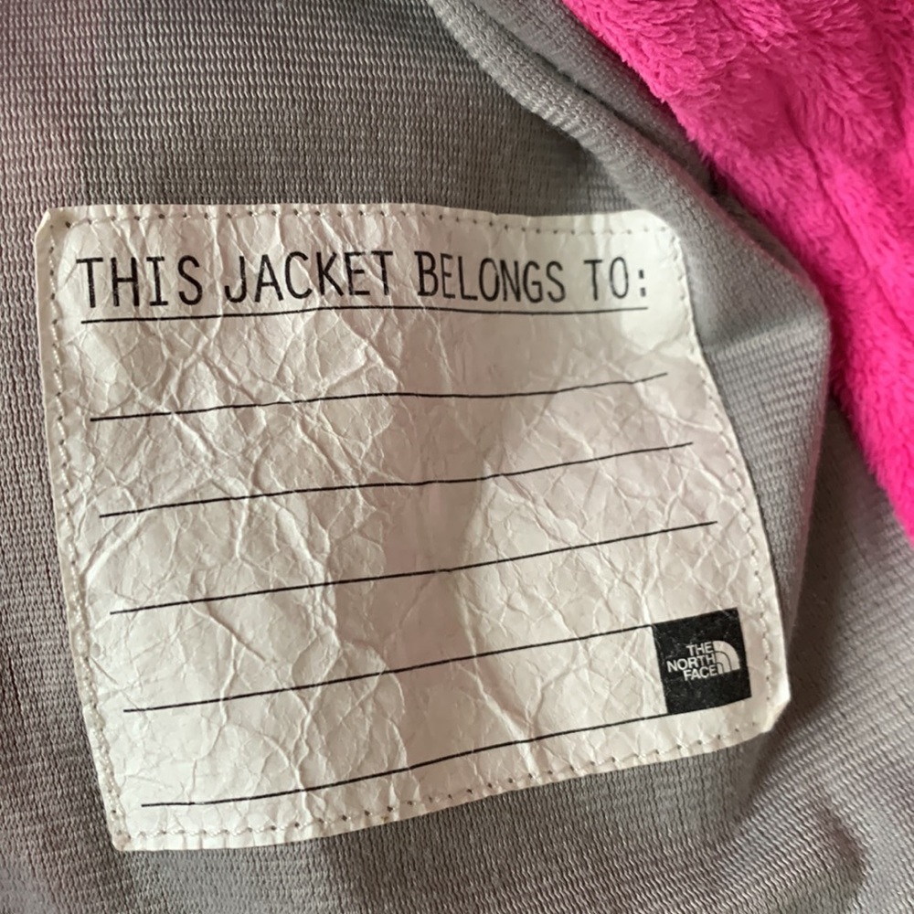 North Face coat, fuzzy inside, attached hood, girls size 10-12. - Picture 13 of 13